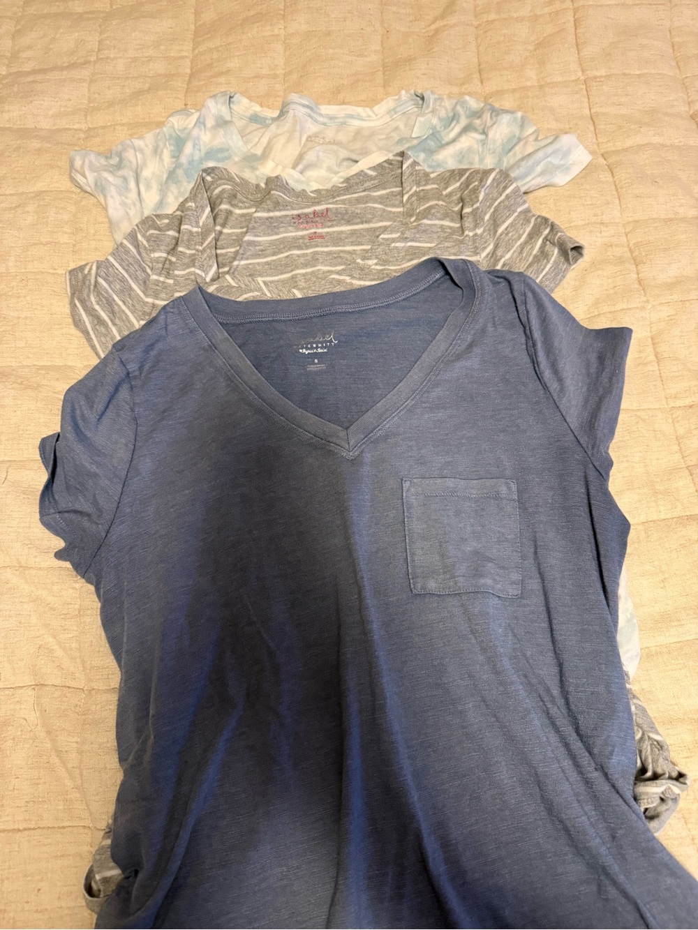 3-Pack Isabel Maternity Short Sleeve Tee Size S